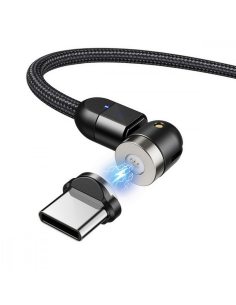 Maclean Magnetyczny kabel USB C 2m kątowy MCE475