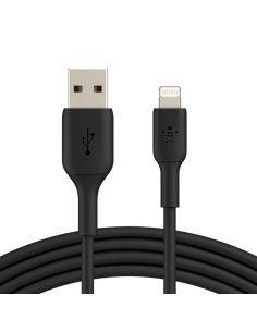 Belkin PVC USB-A to Lig htning 1m Black