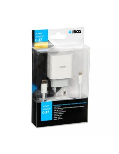 iBOX Ładowarka sieciowa IOS C-37 Lighting