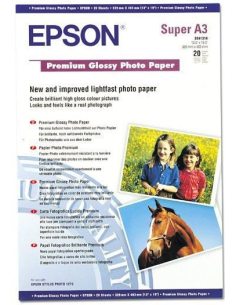 Epson Papier Premium Glossy Photo A3+/ 20 Arkuszy / 250 g/m2