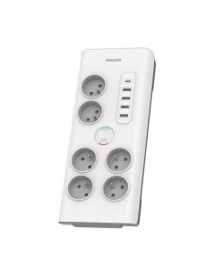 Philips Listwa antyprzepięciowa 6 gniazd AC Fr 40W, 2 m