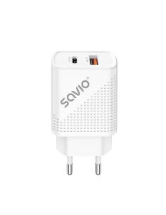 Savio Ładowarka sieciowa USB Quick Charge, Power Delivery 3.0, 18W, LA-04