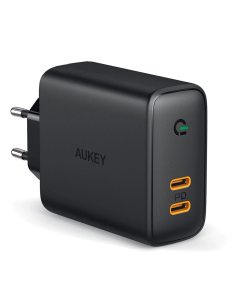 AUKEY PA-D2 ładowarka sieciowa 2xUSB C PD Power Delivery 3.0 36W 6A Dynamic Detect