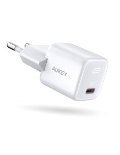 AUKEY PA-B1 White Omnia Mini ładowarka sieciowa 1xUSB-C Power Delivery 20W 3A