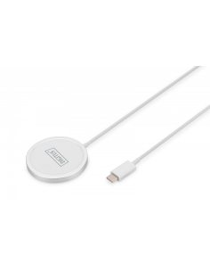 Digitus Ładowarka bezprzewodowa indukcyjna 15W MagSafe 1m USB-C Biała