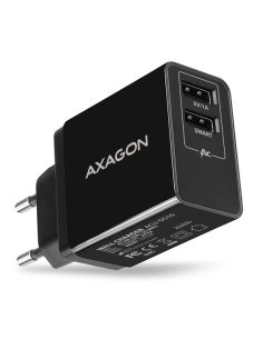 AXAGON ACU-DS16 Ładowarka sieciowa, SMART 16W, 2x port USB-A, 5V/2.2A + 5V/1A