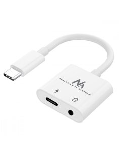 Maclean Adapter USB type-C 3,5 mm jack PD MCTV-848