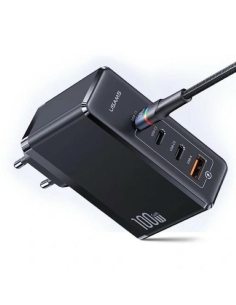 USAMS Ładowarka sieciowa GaN 100W PD 3xUSB-C/ USB T50