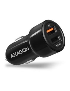 AXAGON PWC-QC5 Ładowarka samochodowa QUICK SMART 31.5W, 2x port QC3.0/AFC/FCP + 5V-2.6A