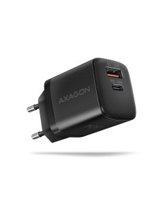 AXAGON ACU-PQ30 Ładowarka sieciowa, PD & QC 30W, QC3.0,4.0/AFC/FCP/PPS/Apple, Czarna