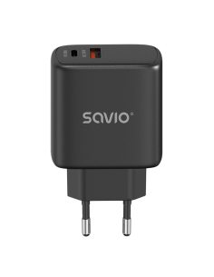 Savio Ładowarka sieciowa 30W Quick Charge, Power Delivery 3.0, LA-06/B