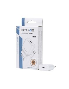 Beline Ładowarka sieciowa 25W GaN USB-C + kabel USB-C, biała