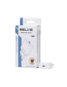 Beline Ładowarka sieciowa 25W GaN USB-C PD 3.0 bez kabla, biała