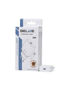 Beline Ładowarka sieciowa 30W GaN USB-C + kabel lightning, biała