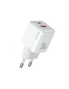 USAMS Ładowarka sieciowa USB-C+USB-A PD 3.0 30W Fast