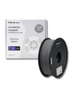 Qoltec Profesjonalny filament do druku 3D | PLA PRO | 1kg | 1.75mm | Szary