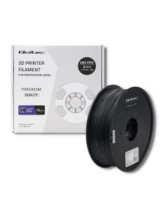 Qoltec Profesjonalny filament do druku 3D | ABS PRO | 1.75mm | 1kg | Czarny