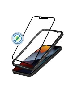 CRONG Szkło ochronne Anti-Bacterial 3D Armour Glass iPhone 13 mini z ramką instalacyjną