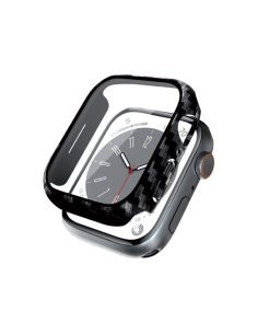 CRONG Etui ze szkłem Hybrid Watch Case Apple Watch 45mm Carbon