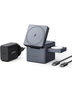 Anker Ładowarka 3-in-1 Cube MagSafe szara