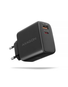 AXAGON ACU-PQ45 Ładowarka sieciowa 2-port QC3.0,4.0/AFC/FCP/PPS/Apple + PD type-C, 45W, Czarna