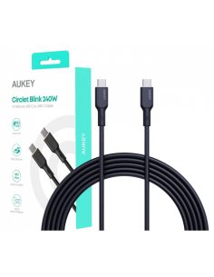 AUKEY CB-SCC241 silikonowy kabel USB-C - USB-C | 1m | 5A | 240W PD