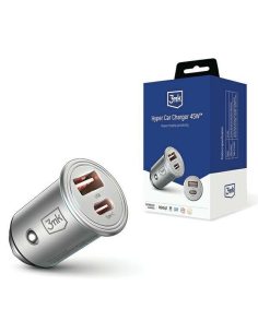 3MK Ładowarka samochodowa 45W 1xUSB-C+USB-A