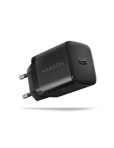 AXAGON ACU-PD20 Ładowarka sieciowa PD 20W, 1x port USB-C, PD3.0/QC3.0/AFC/FCP/Apple Czarna