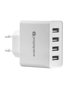 everActive Ładowarka sieciowa 4x USB 5A Iq smart charging Biała