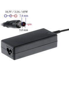 Zasilacz sieciowy Akyga AK-ND-03 do notebooka 18,5V/3,5A 65W 7,4x5,0mm + pin