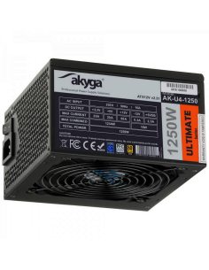 Zasilacz ATX 1250W Akyga Ultimate AK-U4-1250 80+ Gold Fan14cm P8 5xSATA 12xPCI-E