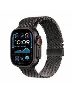 Apple Watch Ultra 2 GPS + Cellular, koperta 49 mm z tytanu w kolorze czarnym z bransoletą mediolańską M z tytanu w kolorze