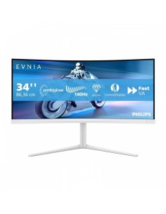 Philips Monitor 34 cale 34M2C5501A Curved VA 180Hz HDMIx2 DP HAS Ambiglow