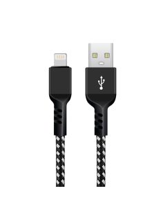 Kabel Lightning Maclean MCE481 USB A - Lightning do iPhone Fast Charge 5V/2,4A czarno-biały 2m