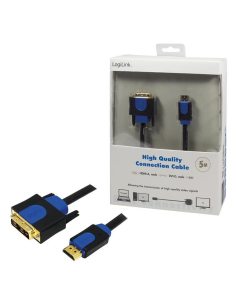 Kabel adapter LogiLink CHB3105 HDMI DVI, 5m