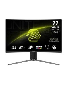 Monitor MSI 27" MAG 27CQ6PF Rapid VA WQHD 180Hz 2xHDMI DP