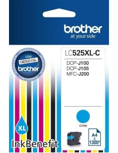 Brother Tusz LC525XLC CYAN 1300 do DCPJ100 DCPJ105