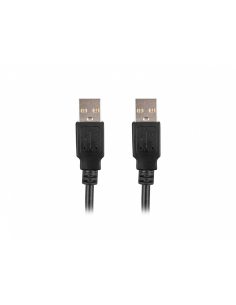 Lanberg Kabel USB-A M/M 2.0 1.8m Czarny