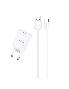 USAMS Ładowarka sieciowa USB kabel USB-C 2,1A T21