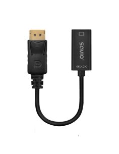 Savio Adapter DisplayPort (M) v1.2 - HDMI (F) v1.4, 4K, AK-62