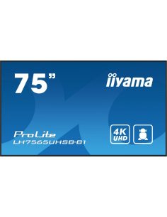 IIYAMA Monitor 75 cali LH7565UHSB-B1, 24/7, IPS, ANDROID 11, 4K, 800cd, iiSignage2, SDM, 2x HDMI, DP, 2x USB,2x 10W, RJ45, WiFi,