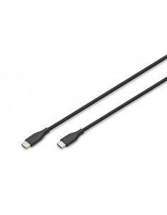 Digitus Kabel zasilający silikonowy USB-C - USB-C, USB 2.0 60W, 2m Czarny