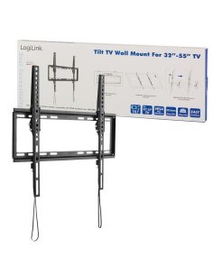 Uchwyt ścienny LogiLink do telewizora LCD/LED nachylenie -8°/0°, VESA 400x400, 32-55"