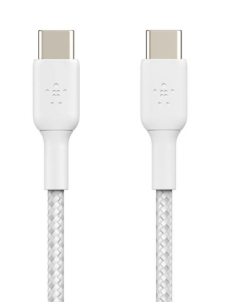 Belkin Kabel Braided USB-C USB-C 1m biały