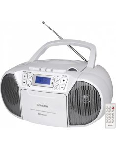 Sencor Radiomagnetofon z CD SPT 3907W MP3, USB, Bluetooth