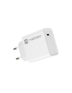 Natec Ładowarka sieciowa Ribera 1x USB-C 20W Biała