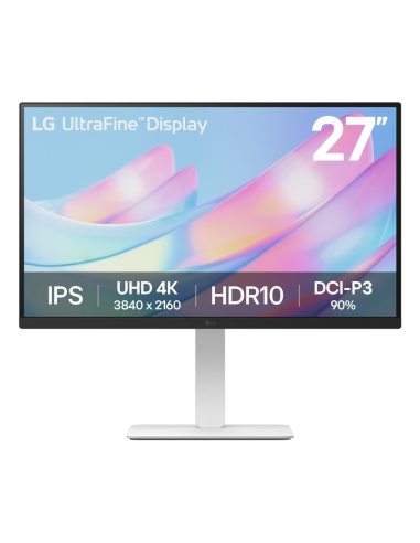 LG 27US550-W monitor komputerowy 68,6 cm (27") 3840 x 2160 px 4K Ultra HD LCD Czarny, Biały