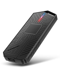 AXAGON EEM2-GAM Obudowa zewnętrzna aluminiowa USB-C 3.2 Gen 2 M.2 NVMe/SATA SSD Gaming