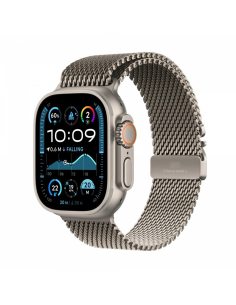 Apple Watch Ultra 2 GPS + Cellular, koperta 49 mm z tytanu w kolorze naturalnym z bransoletą mediolańską M z tytanu w kolorze