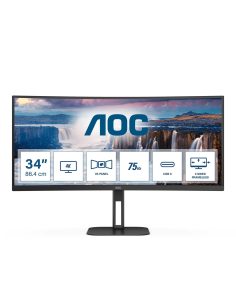 Monitor AOC 34" CU34V5C/BK HDMI DP USB-C głośniki